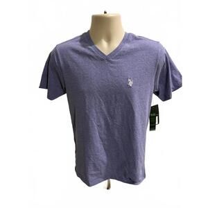 U.S. POLO ASSN WOMENS SIZE XSMALL V NECK PURPLE NEW WITH TAGS‎